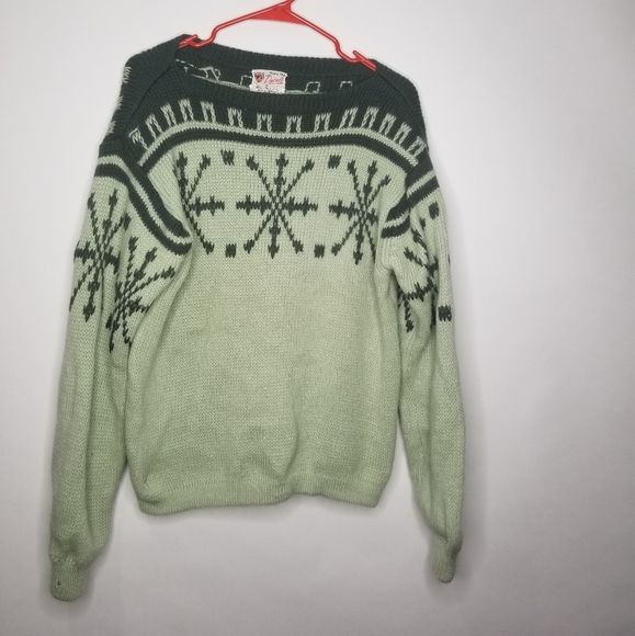 Vintage Other - Italian Vintage Fair Isle Wool Sweater Size M Mint
